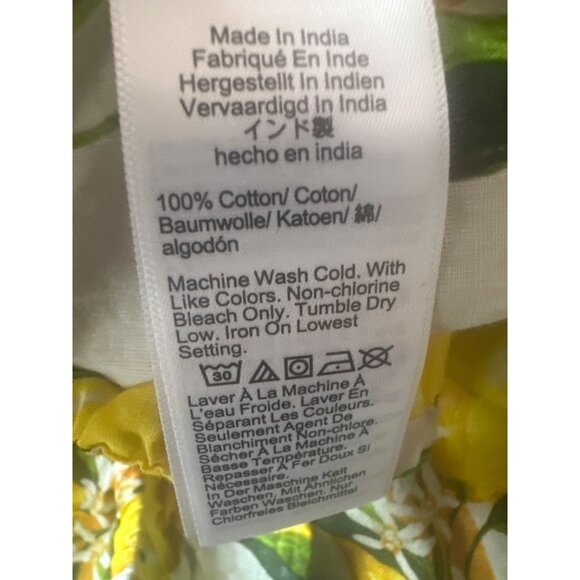 J.Crew Womens Lemon Print Cotton Pajama Pants M Light Weight Summer - Picture 4 of 4